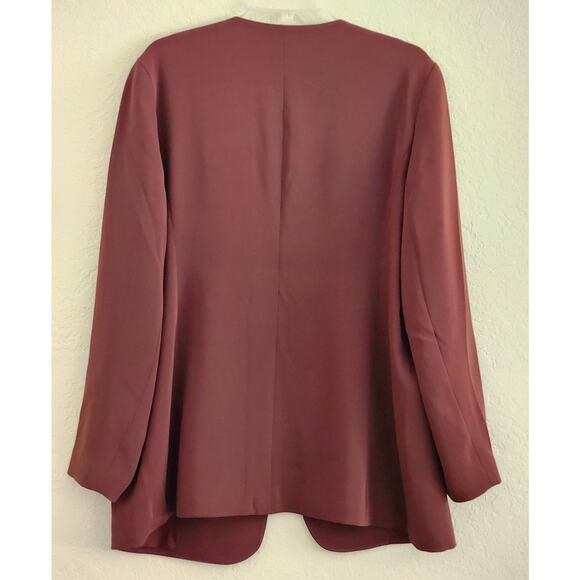 JACKET/SUIT TOP-NORDSTROM-Chocolate Brown-No Buttons-No Collar-Size XL - Picture 2 of 12